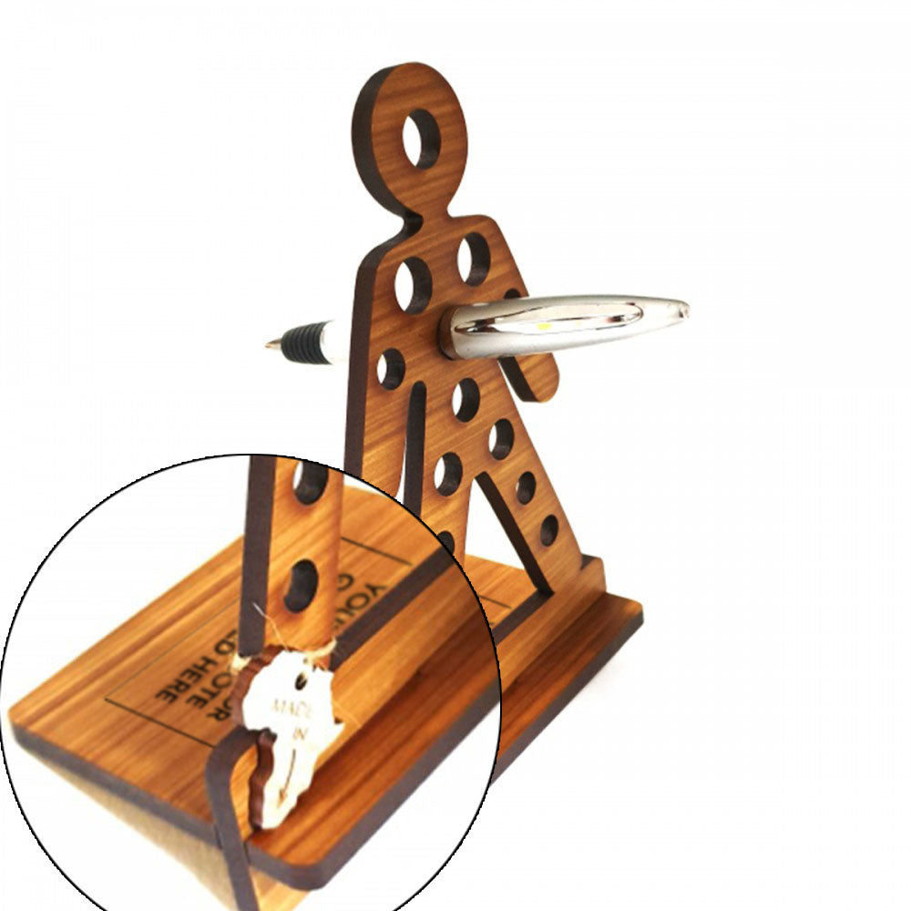 Branded Shot Man Pen Stand – view 3