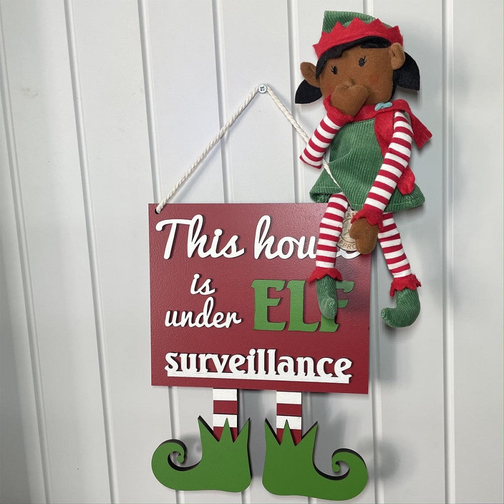 Christmas Elf Surveillance Sign – view 2