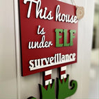 Christmas Elf Surveillance Sign – view 3