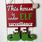 Christmas Elf Surveillance Sign