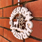 Merry Christmas Wreath Sign – view 2