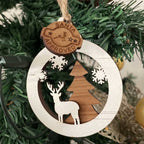 Layered Christmas Bauble – Reindeer Forest – view 4