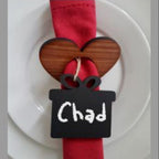 Christmas Gift Tags – Chalk on Wood – view 2