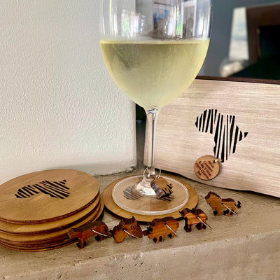 Africa Coasters & Wine Glass Charms – Big 5