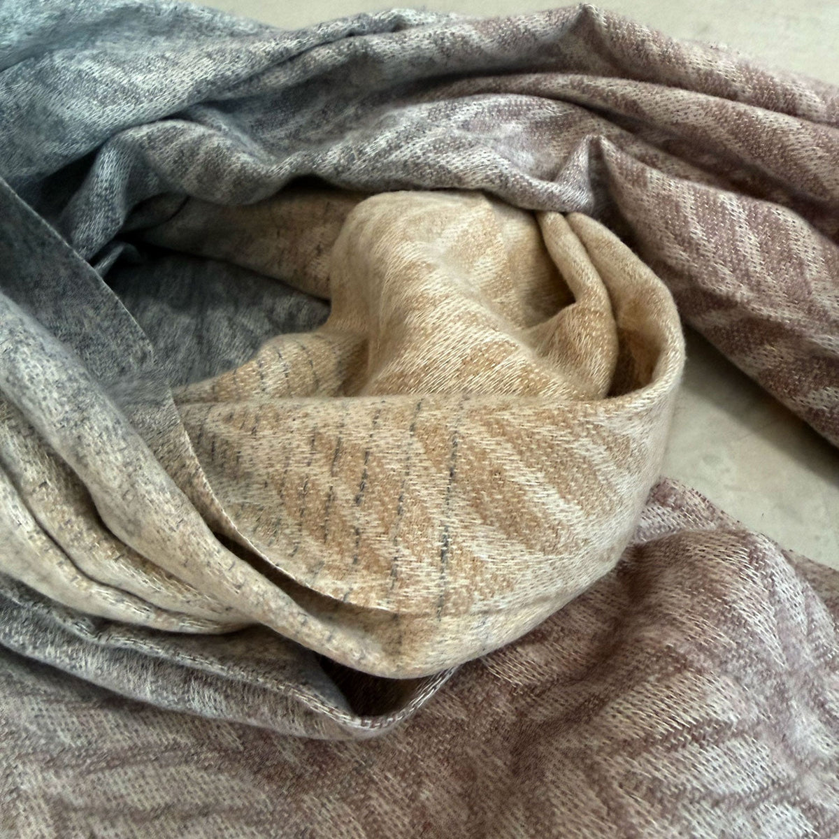 Winter Scarf – Willow Weave – view 7