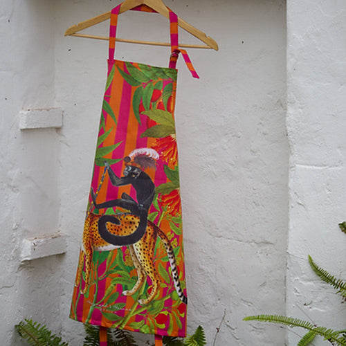 Apron – Cheetah Chariot Pink – view 2