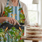 Apron – Blue Ostrich – view 2