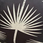 Cushion Cover – Palm – Natural on Black – view 2