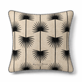 Cushion Cover – Palm – Black on Natural