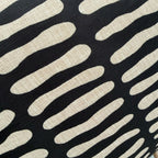 Cushion Cover – Seedpod – Natural on Black – view 3