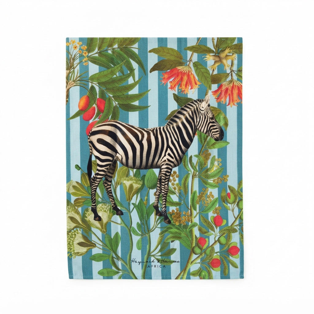 Teatowel | Zebra Blue