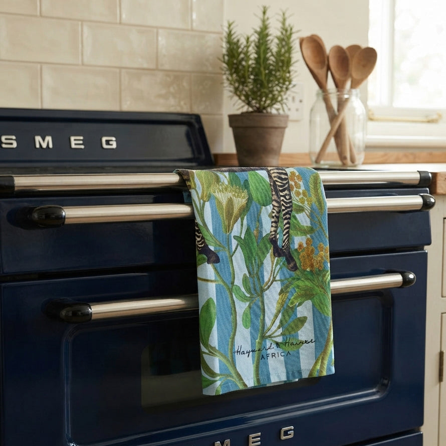 Teatowel | Zebra Blue