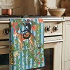 Teatowel – Cheetah Chariot Blue – view 2