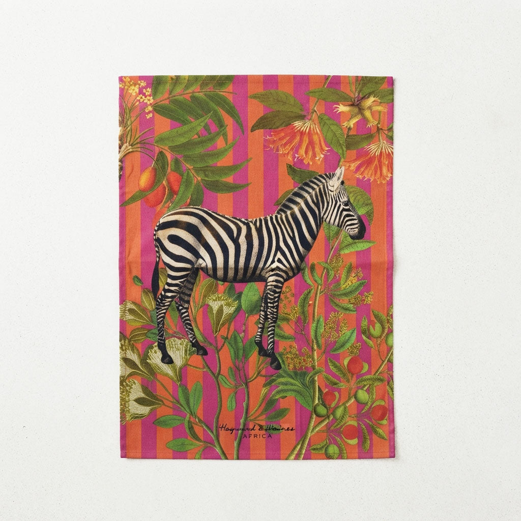 Teatowel – Zebra Pink