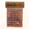 Bamboo Pegs – Pink Leopard Print