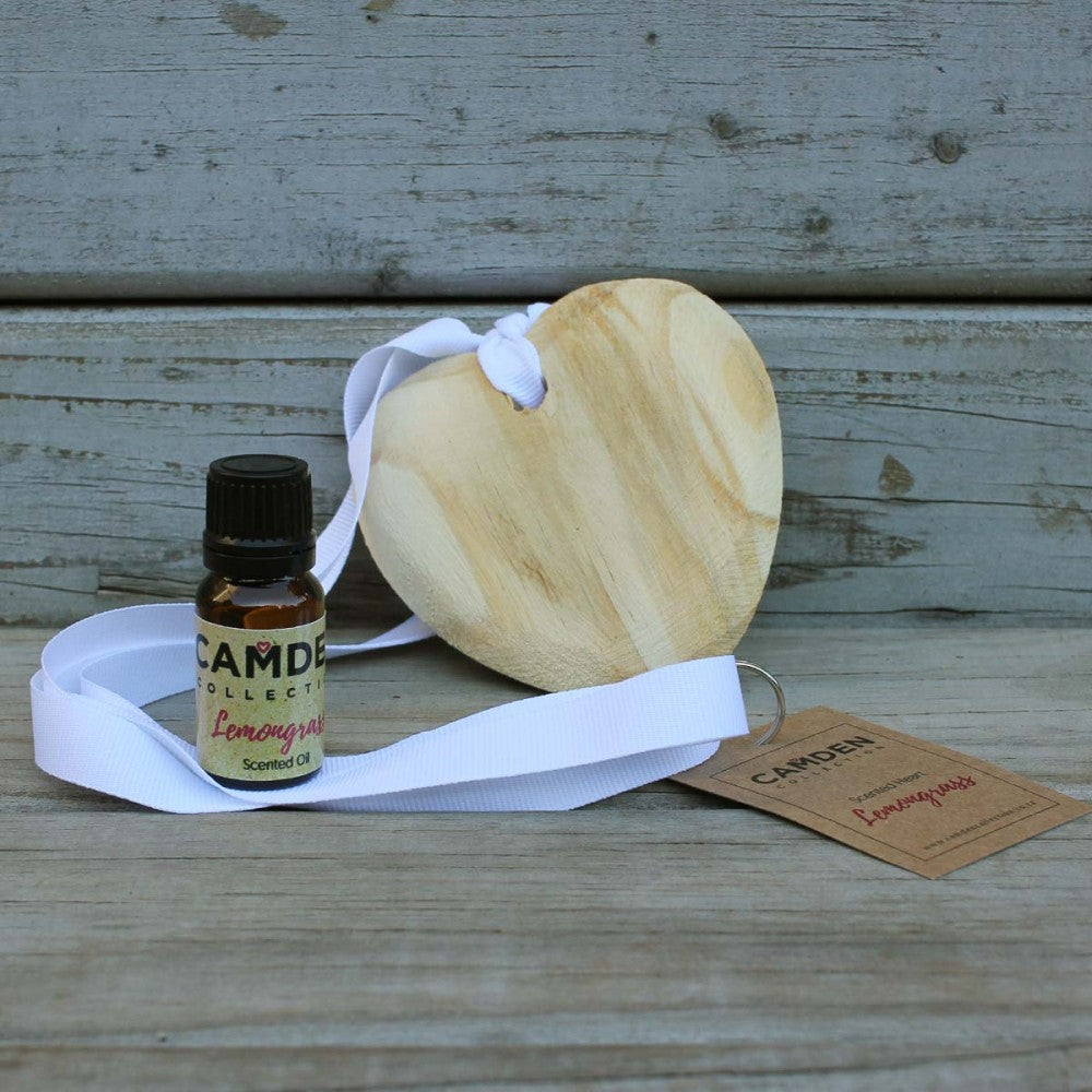 Scented Wooden Heart & Fragrance Oil – view 2