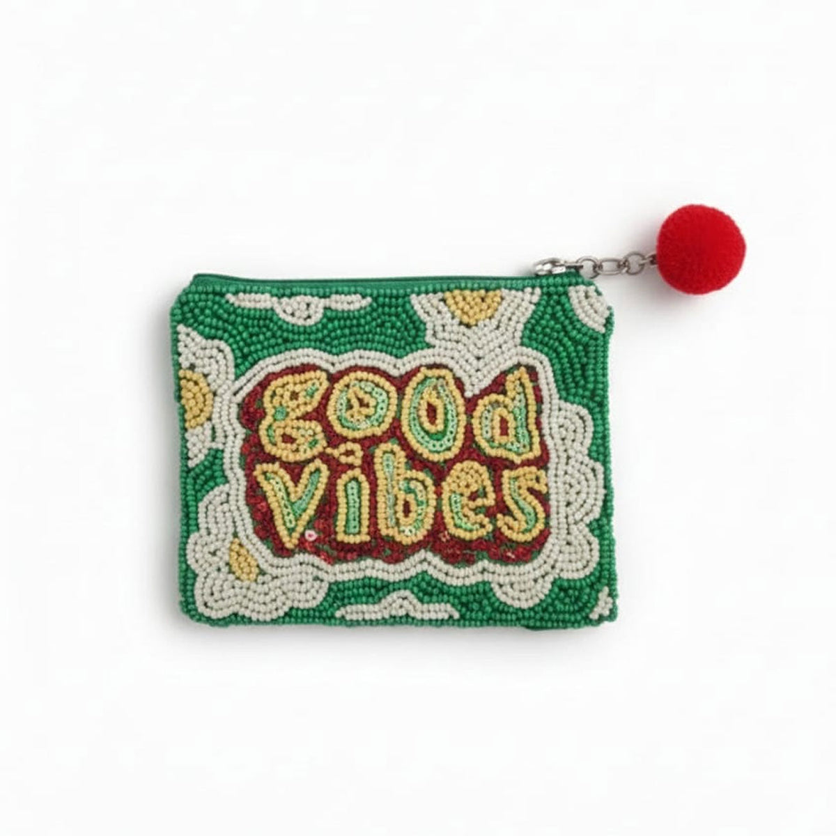 Beaded Coin Purse – GOOD VIBES – view 3