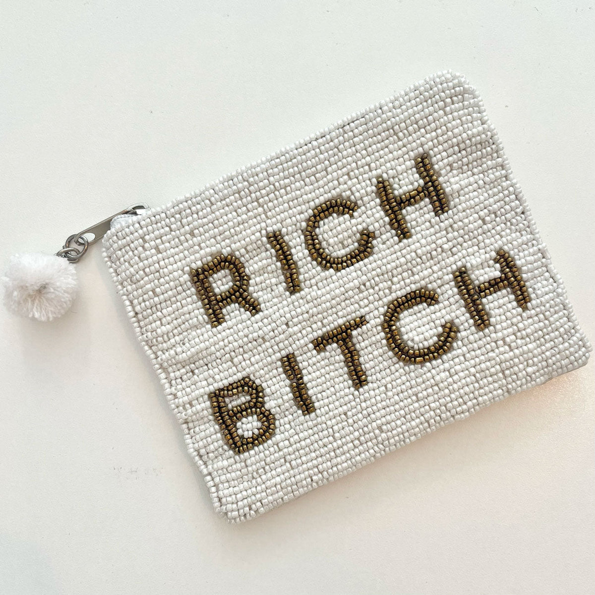 Beaded Coin Purse – RICH B!TCH – view 4