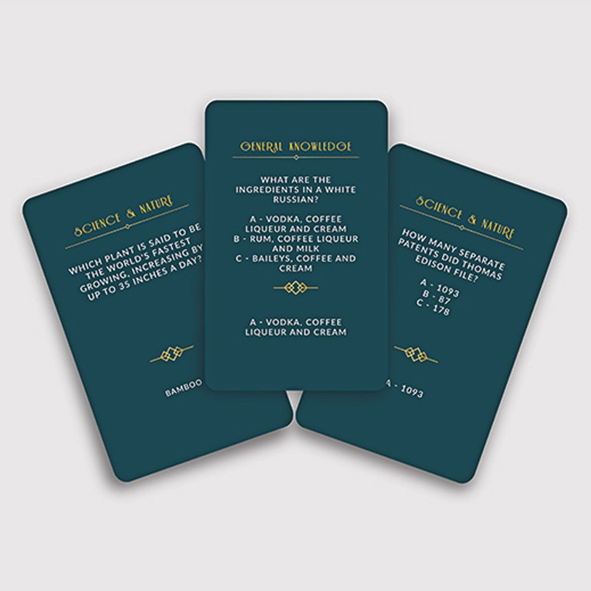 After Dinner Trivia Cards – view 3