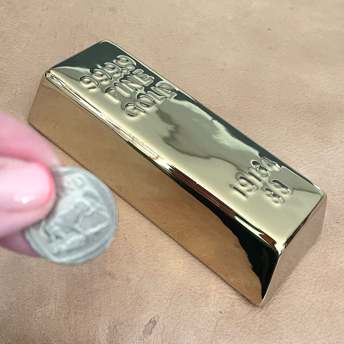 Money Coin Bank – Gold Bar – view 2