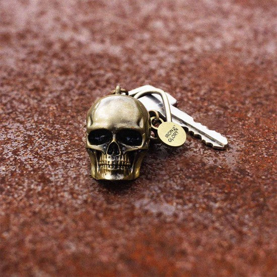 Gold Skull Key Chain