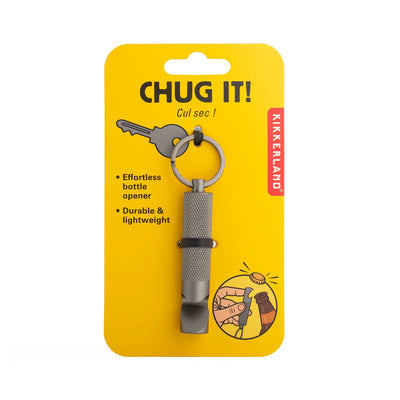 Bottle Opener & Keyring – CHUG IT