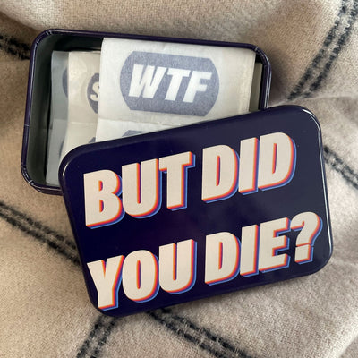 Tin of Plasters – But Did You Die?