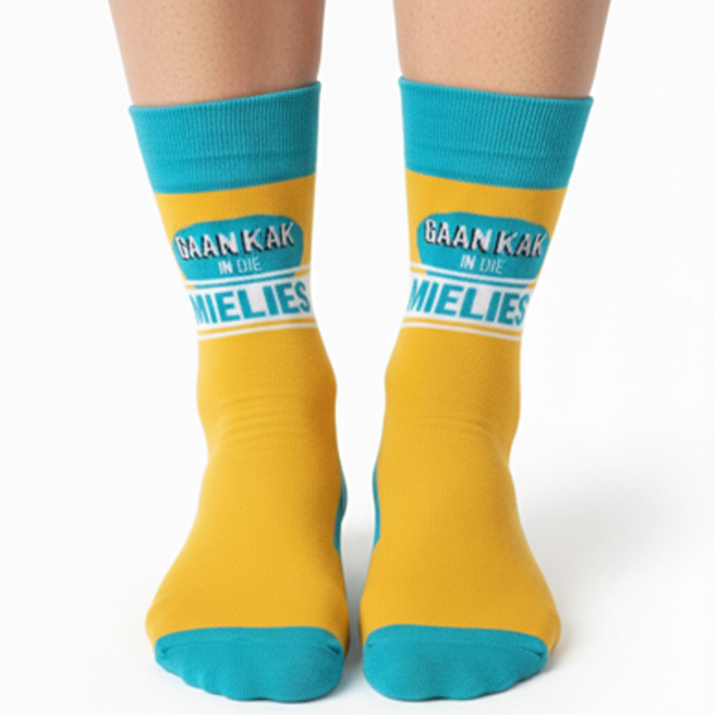 Novelty Socks – Gaan Kak in die Mielies
