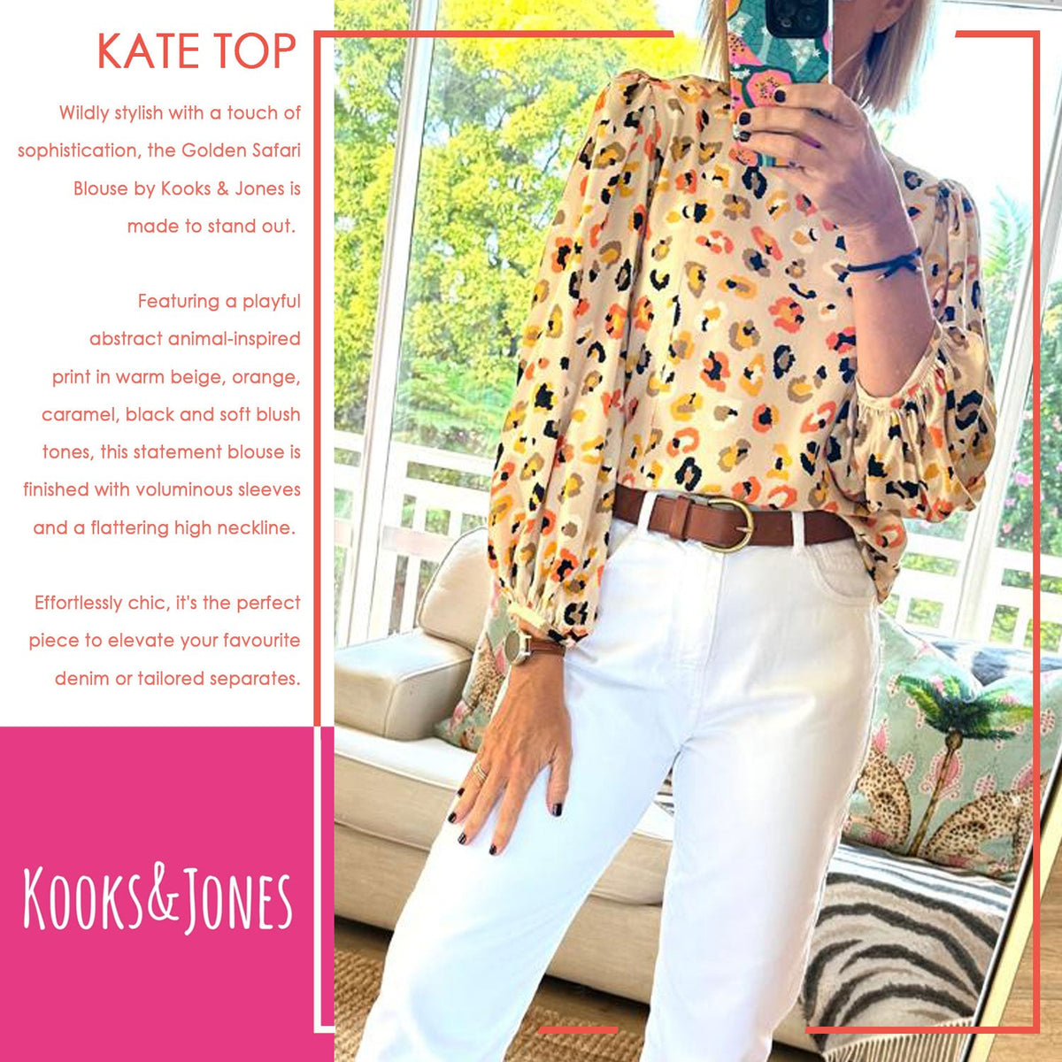 Kate Blouse – Golden Safari – view 2