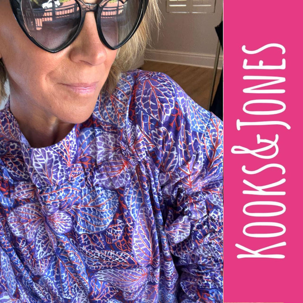 Sarah Blouse – Violet Vine – view 2