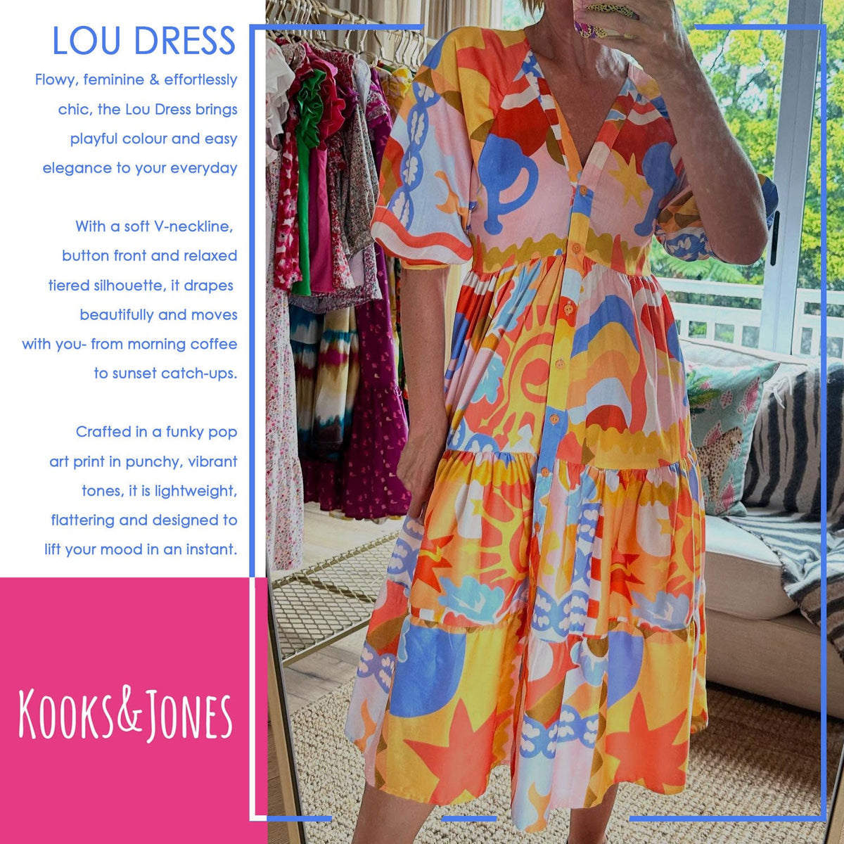 Lou Dress – Pop Art – view 3