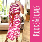 Rayne Dress – Cerise Splash – view 2