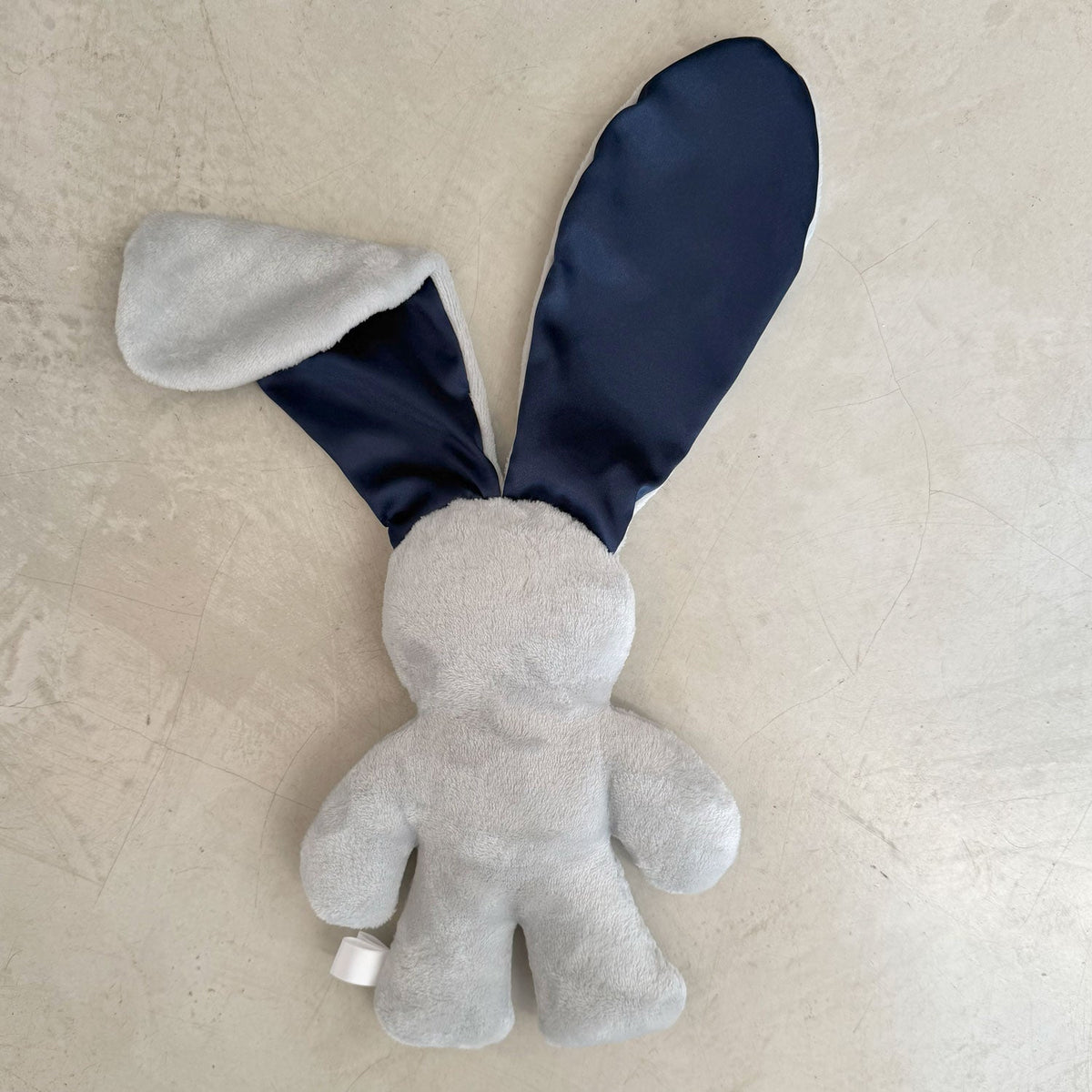 Snuggle Bunny Grey – Navy Ears