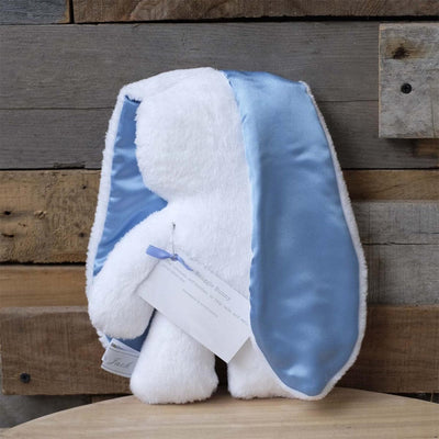 Snuggle Bunny White – Blue Ears