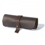 Leather Roll-up Cable Organiser – BROWN – view 3