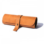 Leather Roll-up Cable Organiser – TAN