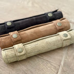 Leather Backgammon Roll-up – BROWN – view 2