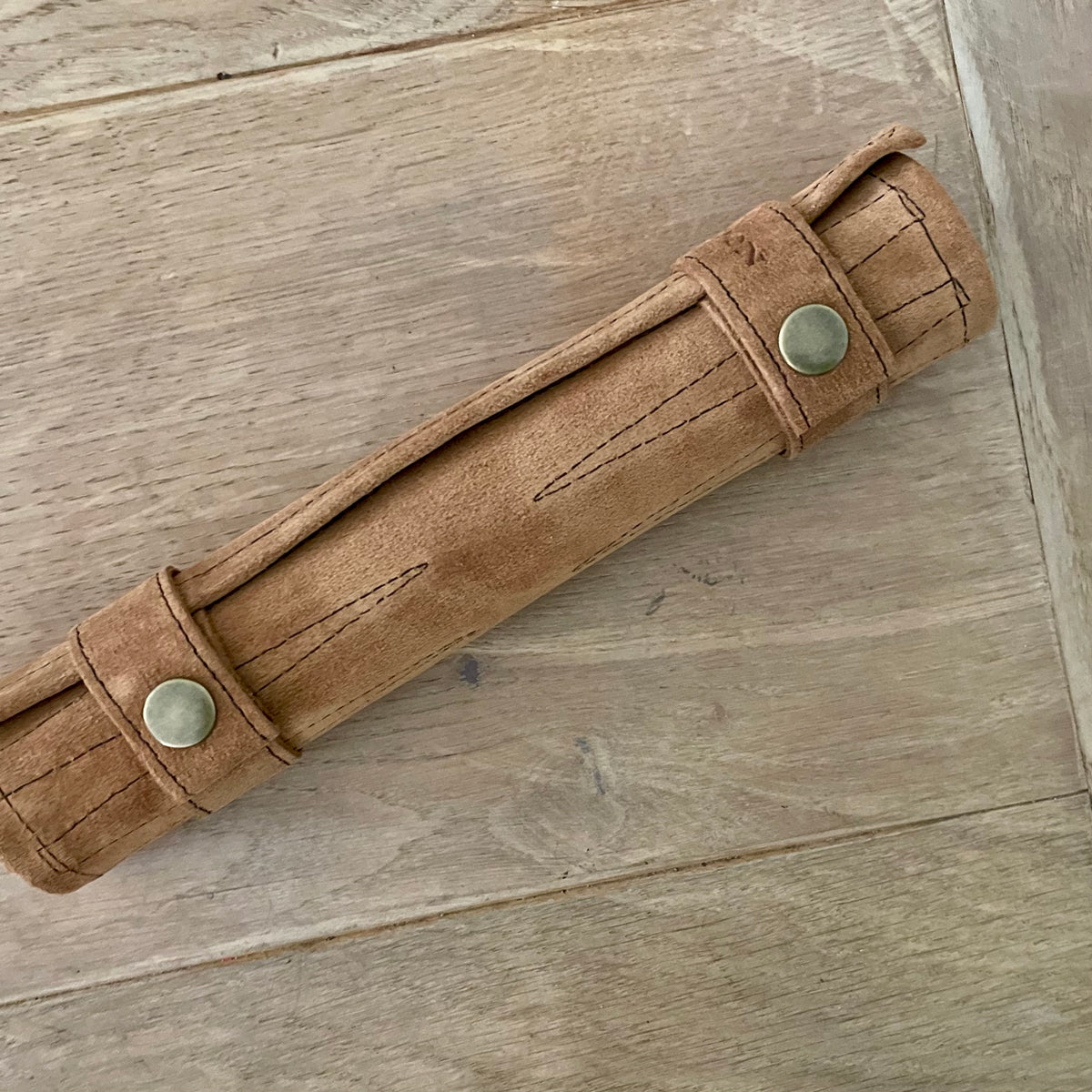 Leather Backgammon Roll-up – TAN – view 7