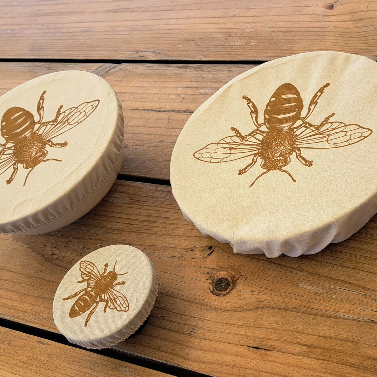 NiNi Bowl Covers – BEE – GOLD – view 3