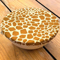 NiNi Bowl Covers – GIRAFFE – Gold on Cream