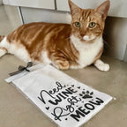 Tea Towel – Need Wine Right Meow