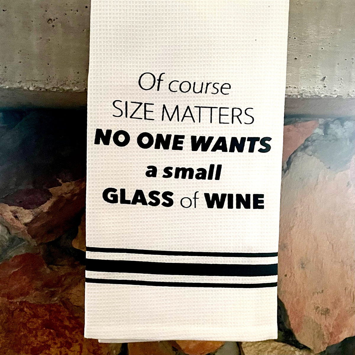 Tea Towel – Size Matters – view 2
