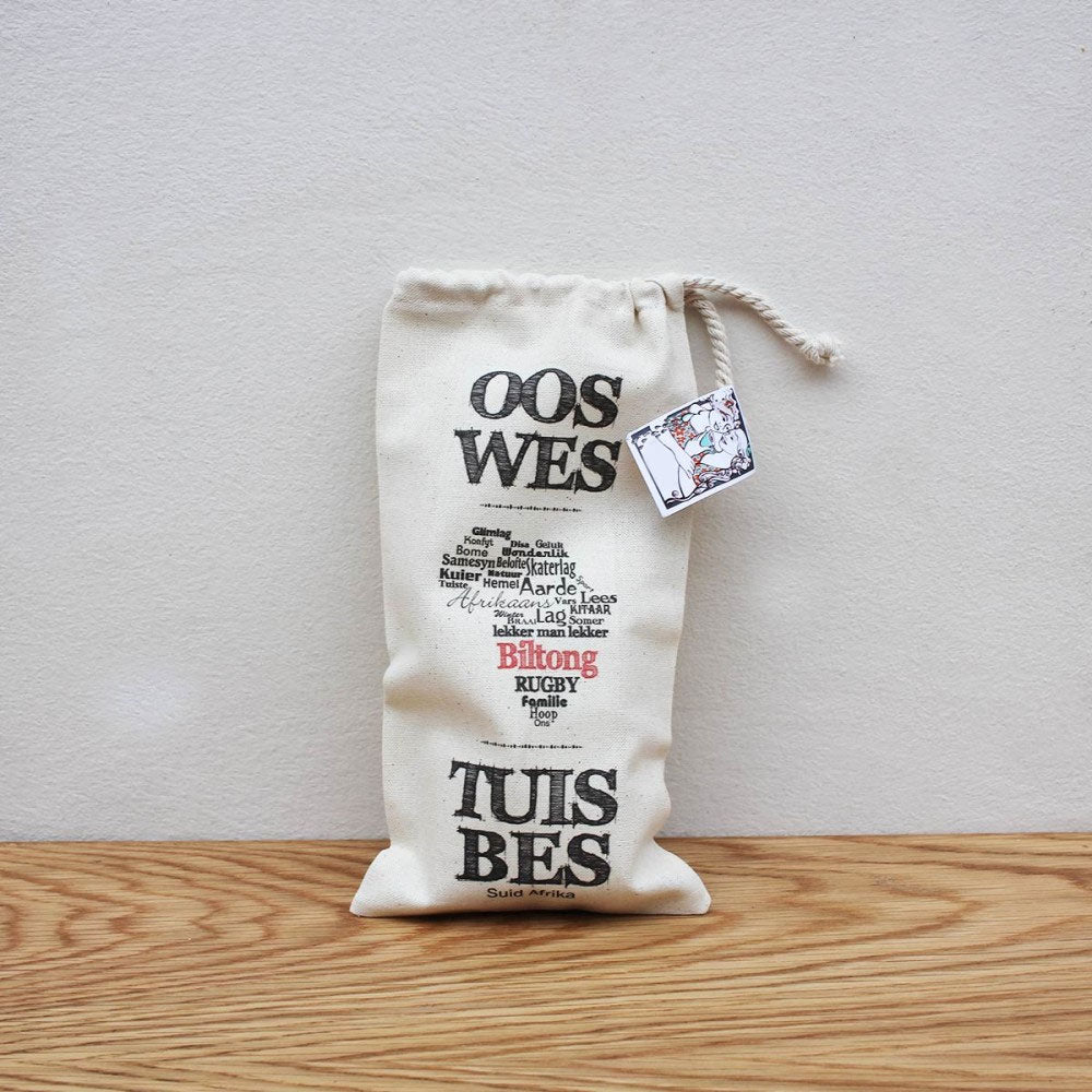 Biltong Bag – Oos Wes Tuis Bes – view 2