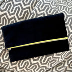 Fold Over Clutch Evening Bag – Midnight Black – view 2