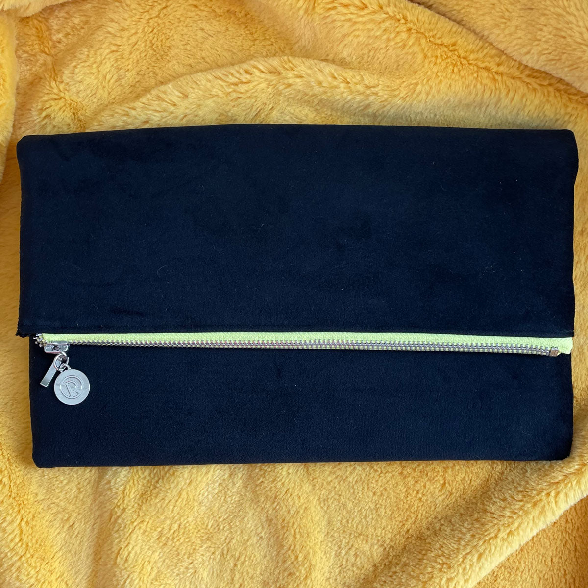 Fold Over Clutch Evening Bag – Midnight Black – view 5
