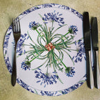 24 Placemats – Agapanthus – Round – view 2