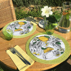 24 Placemats – Lemon – Round