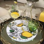 24 Placemats – Lemon – Round – view 3