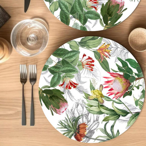 24 Placemats – Protea – Round