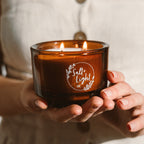 Salt & Light Co – Glass Candle – Vanilla & Seaside – view 3